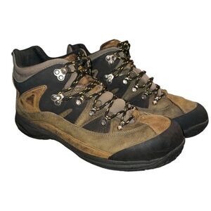 Dunham Men's Cloud Mid Cut Waterproof Boot Shoes Size 9‎ Green/Gray/Brown